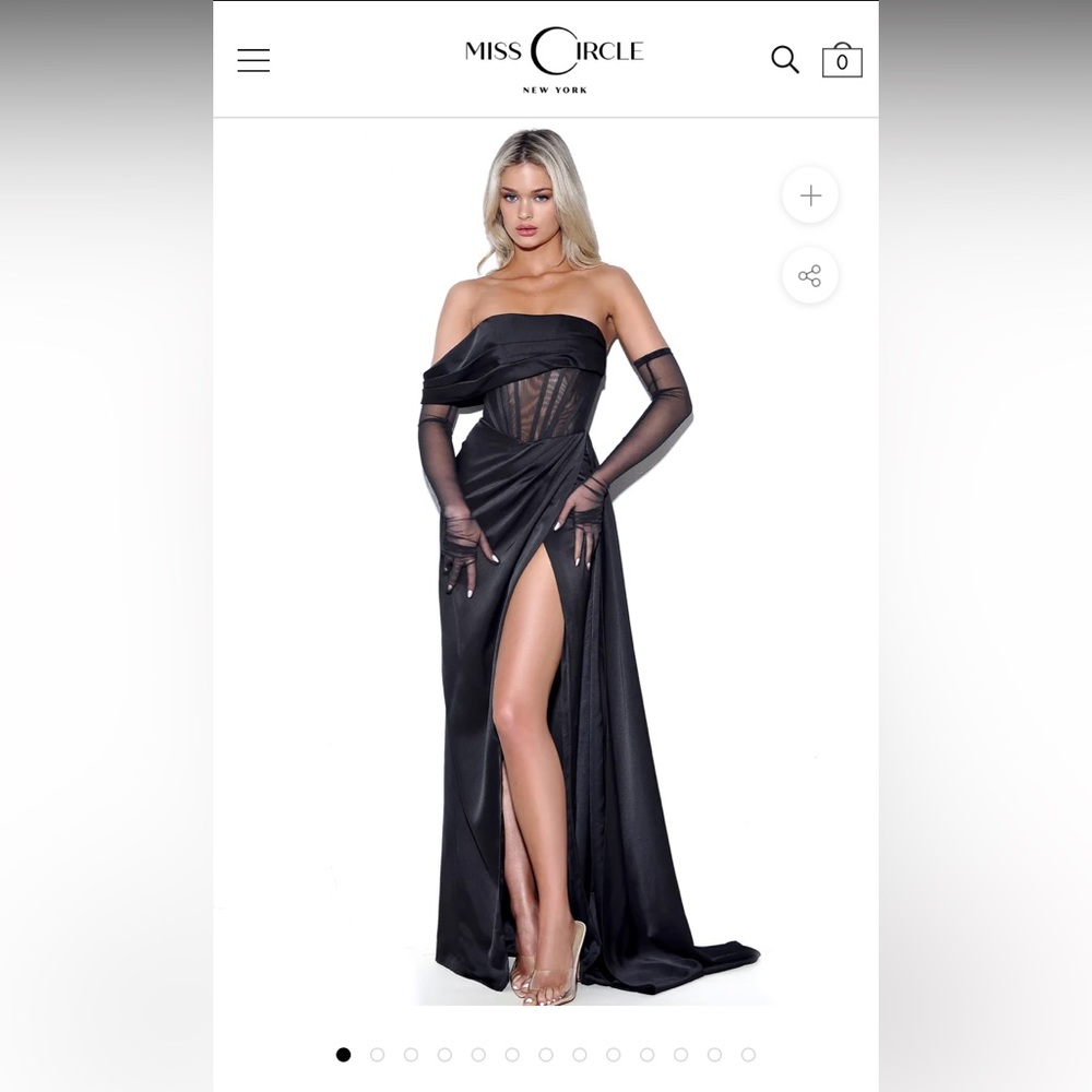 Satin gown from Miss Circle